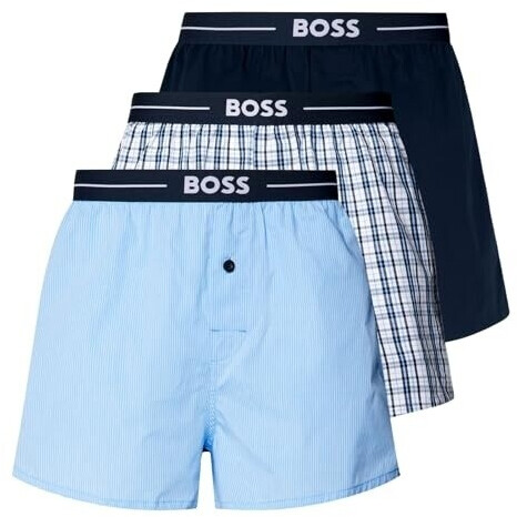 Hugo Boss Woven Boxershorts Pure Cotton Pack blue