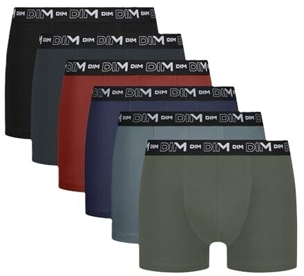Dim Cotton-Stretch Boxers black grey green blue red