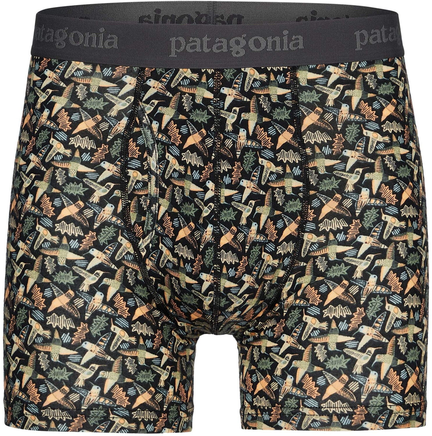 Patagonia Essential Boxer Briefs 3' grey black