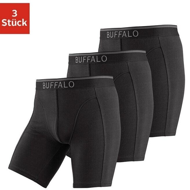 Buffalo Boxer Pack 3-pcs long black
