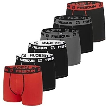 Freegun Stretch Boxer Shorts non-slip black gray red