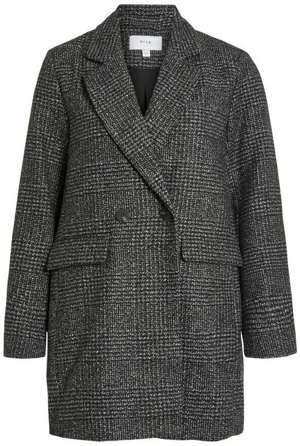 Vila Coat 'VILey' black off-white