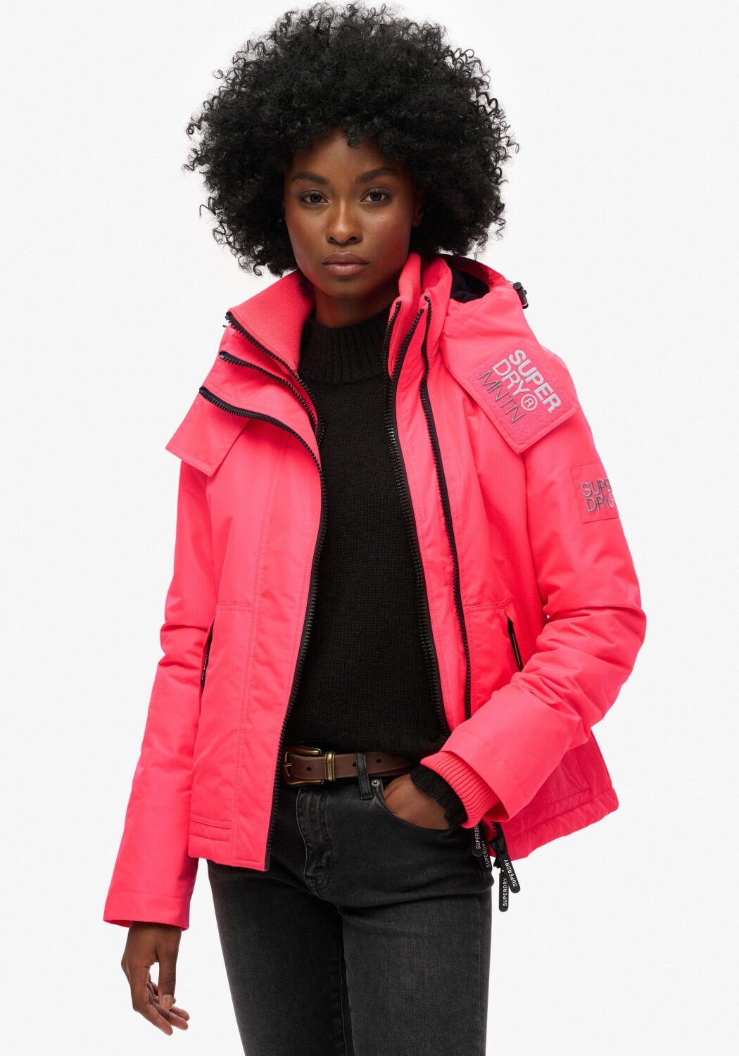Superdry Hooded windbreaker pink W5011747A