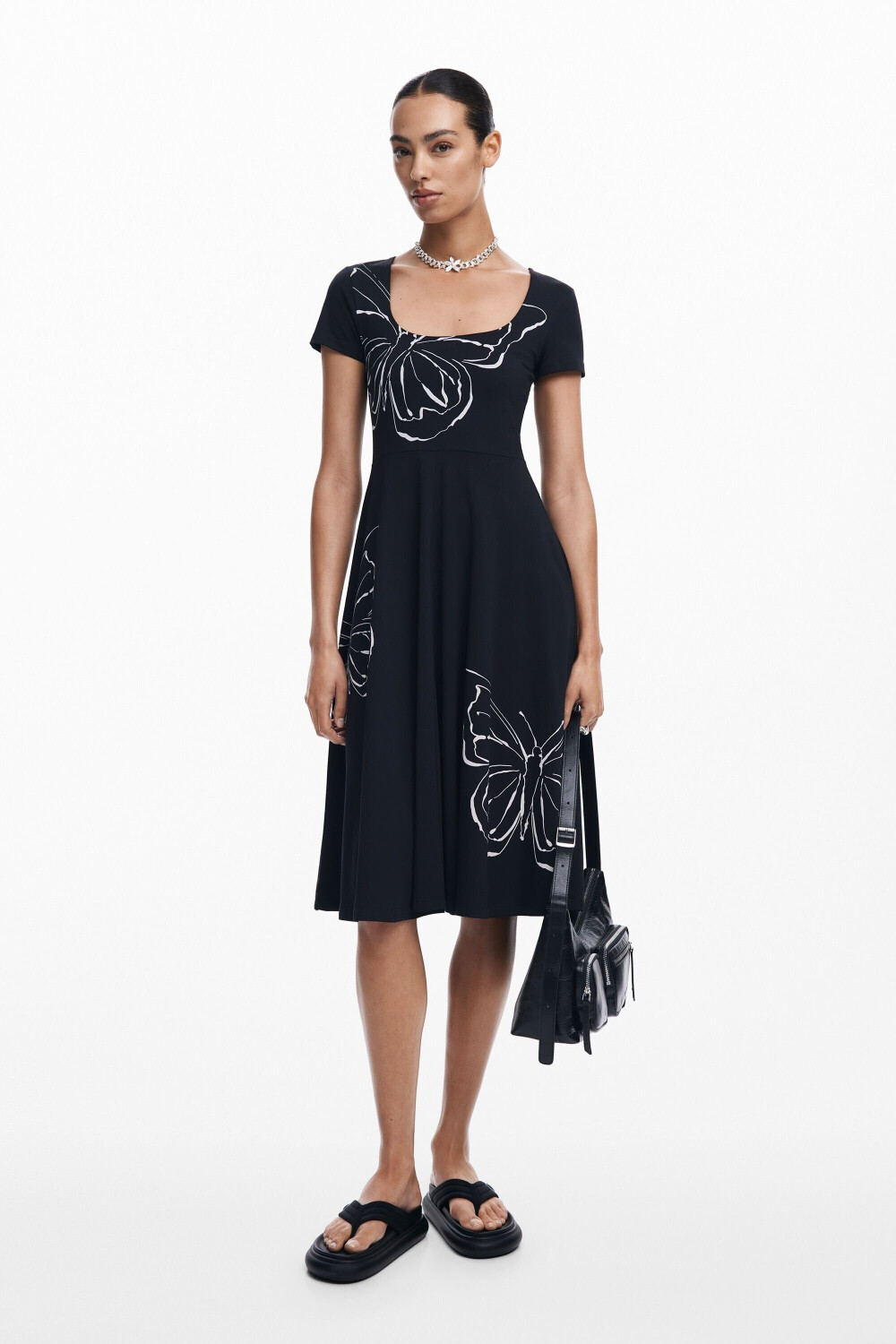 Desigual Knit Short Sleeve Dress black