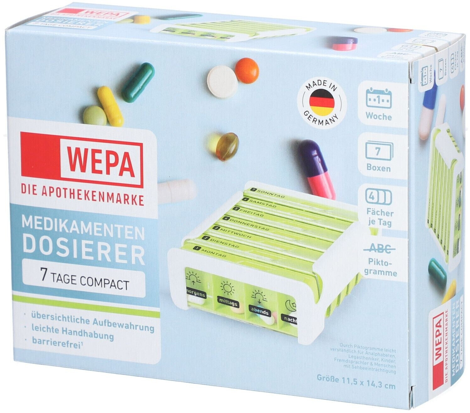 Wepa 7 Tage Compact Medikamenten Dosierer ab 8,84 € (Oktober 2026)
