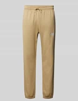 The North Face Sweatpants Label-Stitching elastic waistband khaki