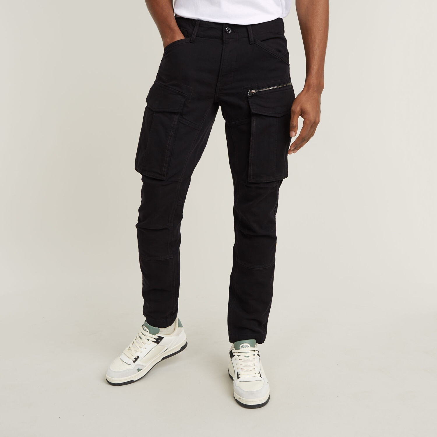 G-Star Rovic Zip 3D Regular Tapered Trousers black cotton D02190-D752-B564
