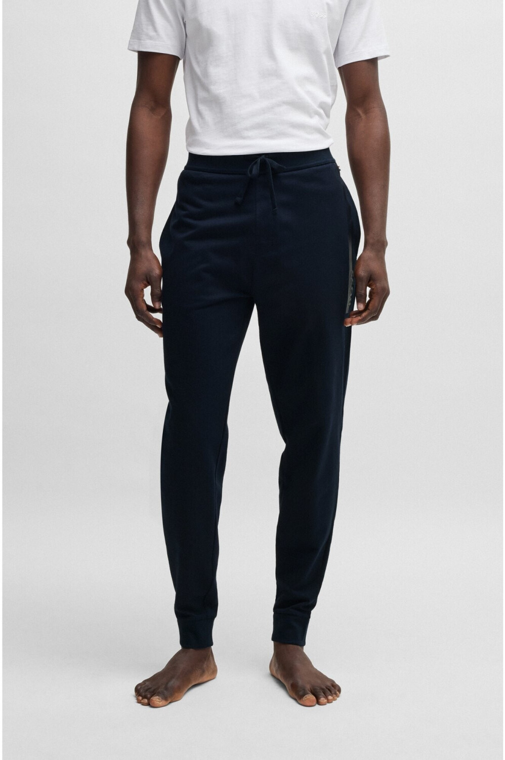 Hugo Boss Authentic Pants Cotton Terry Metallic Logo dark blue 50527454