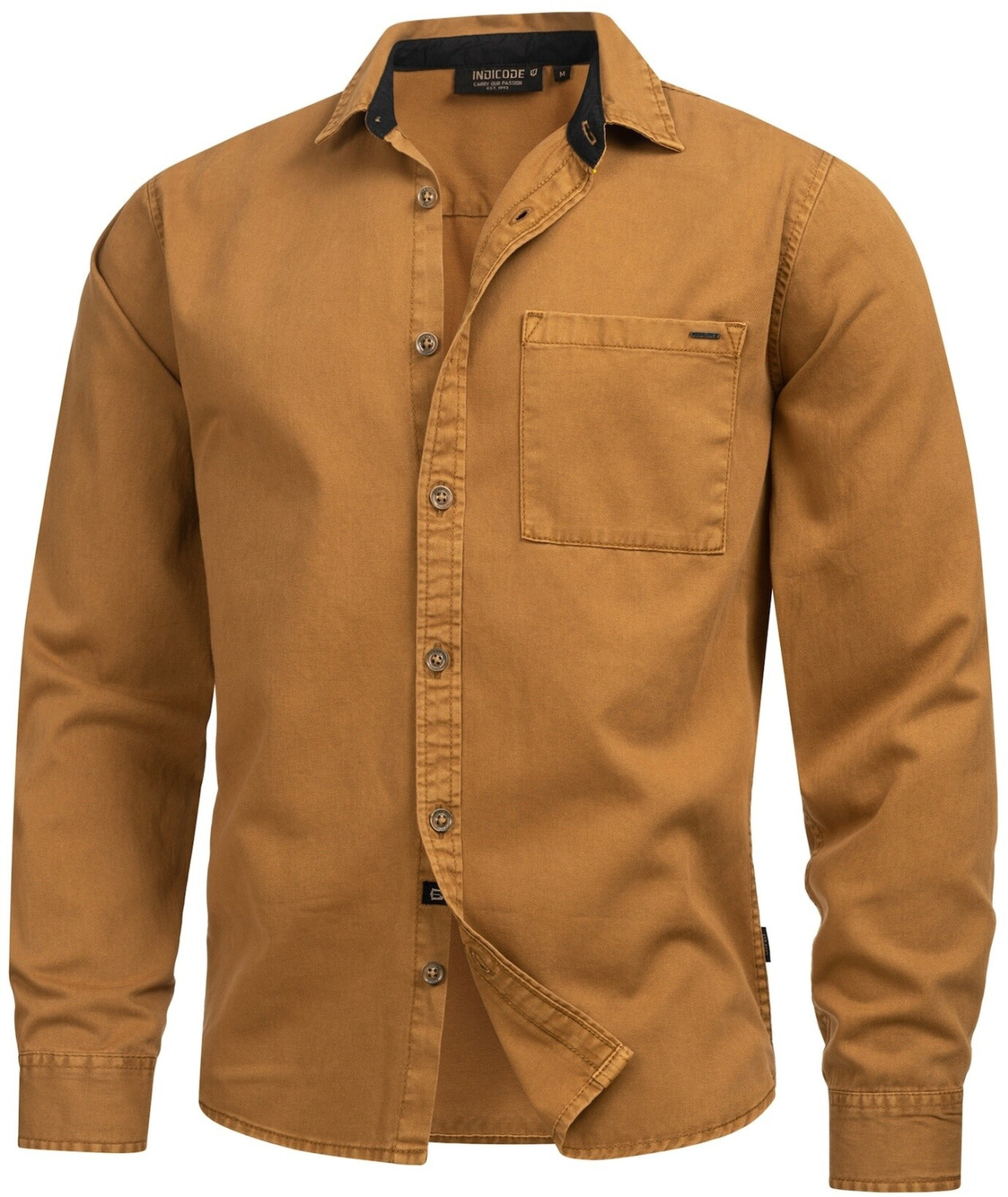 Indicode Shirt 'Broidy' brown