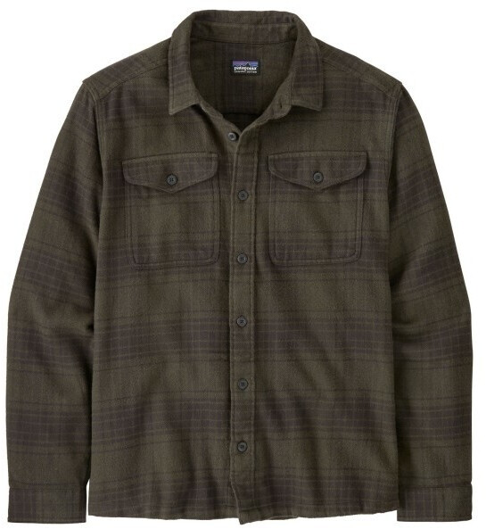 Patagonia Fjord Flannel Shirt Cascade basin green
