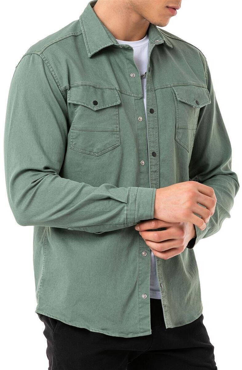 Redbridge Premium Denim Shirt Cotton khaki