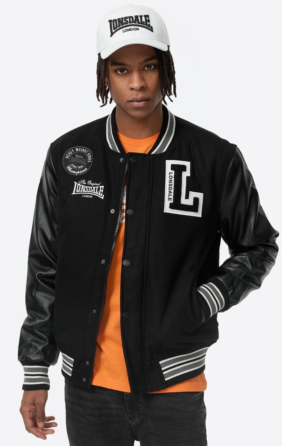 Lonsdale College Jacket OXFORD ALL SEASON black