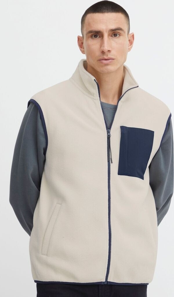 Blend Fleece Vest 20715393 Men's Fleece Outdoor Vest Stand Collar Regular Fit