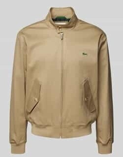 Lacoste Jacket with stand collar beige