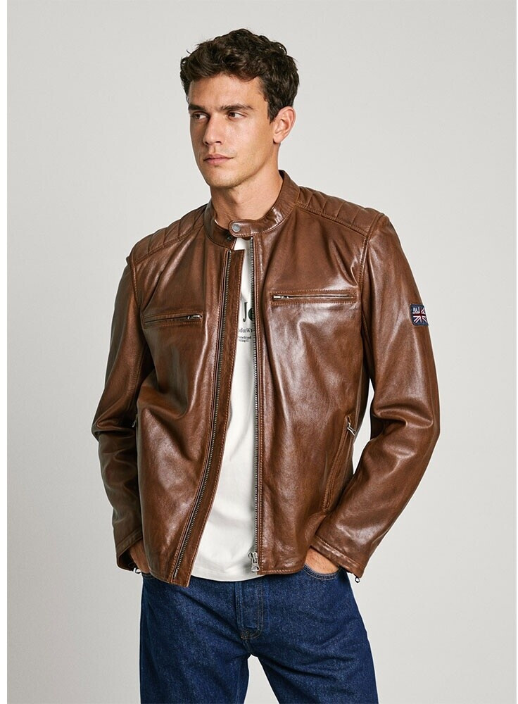 Pepe Jeans Malvar Leather Jacket brown PM403106