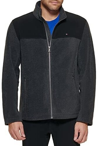 Tommy Hilfiger Lightweight Polar Fleece Jacket black dark grey