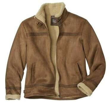 Atlas for men Jacket with teddy lining brown black
