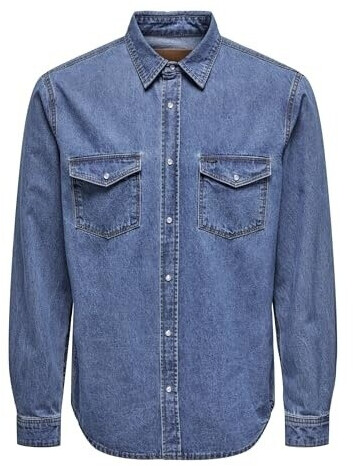 Only & Sons ONSBANE Denim Shirt Medium Blue Denim 22023247