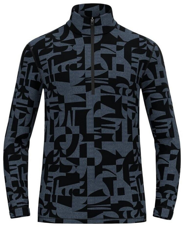 Odlo Merino Heritage BI Turtle Neck Longsleeve blue black