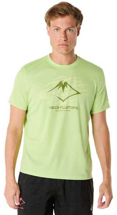 Asics Fujitrail Logo SS Top lime yellow cactus 2011C981