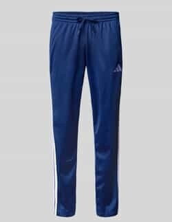 Adidas Training Pants with Logo Stitching Dark Blue