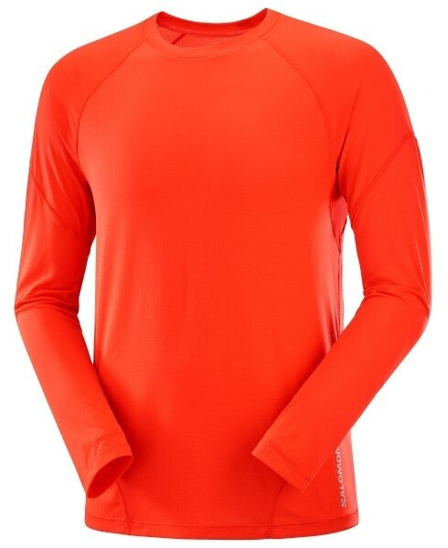 Salomon Cross Run Long Sleeve Shirt cherry tomato orange