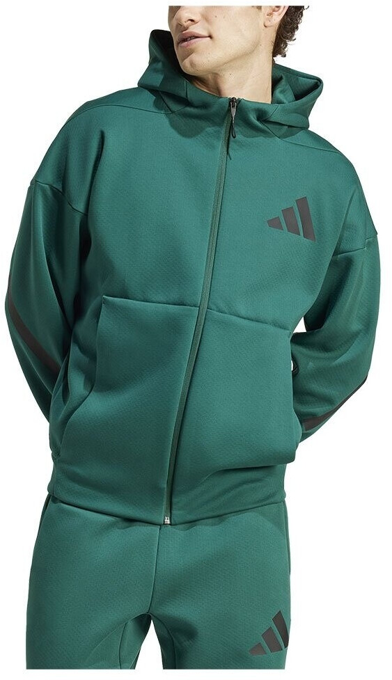 Adidas Z N E Zip-Hoodie collegiate green