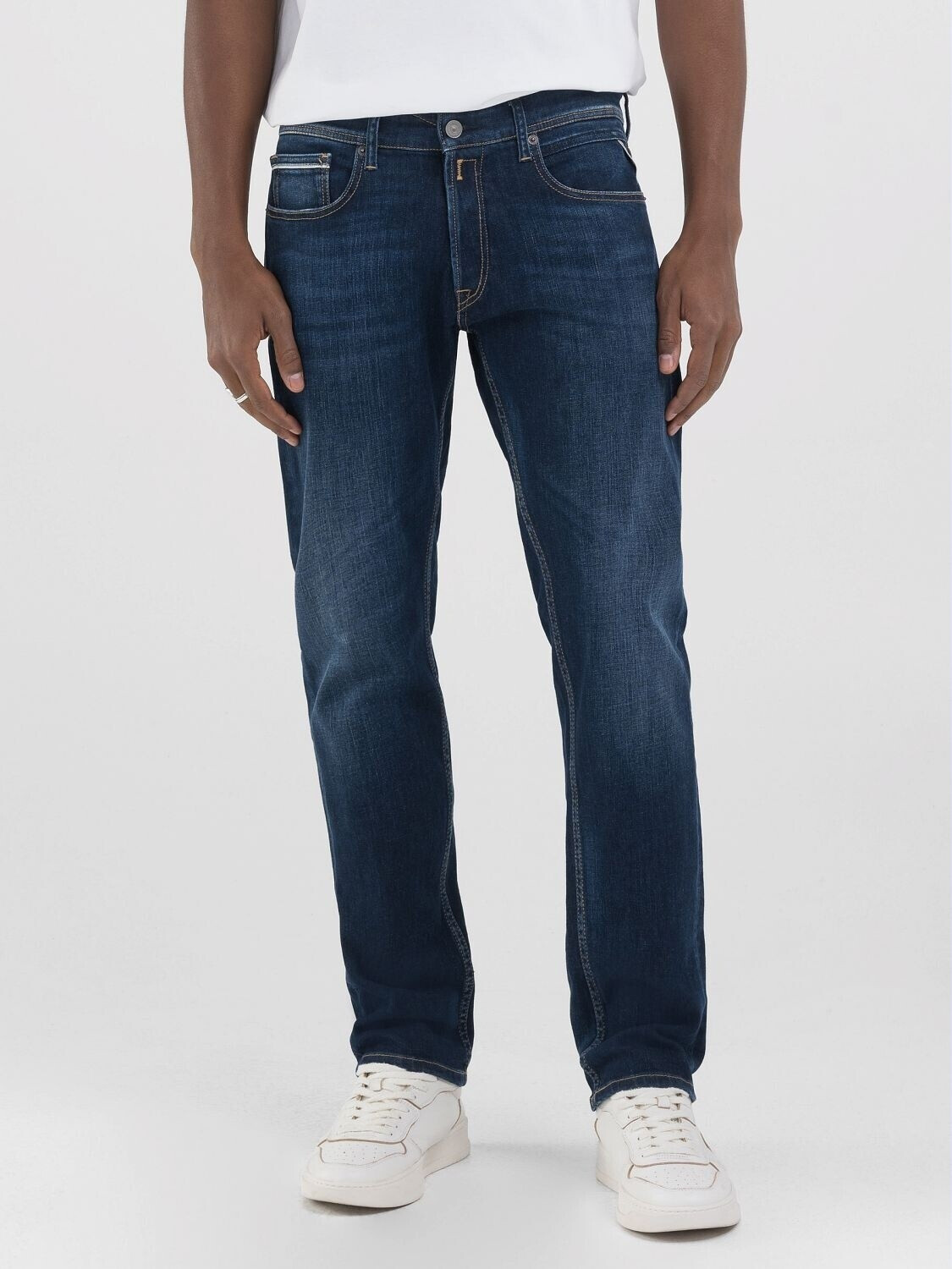 Replay Straight Jeans GROVER various washes with stretch dark blue