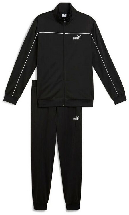 Puma Polyester Piping Tracksuit black