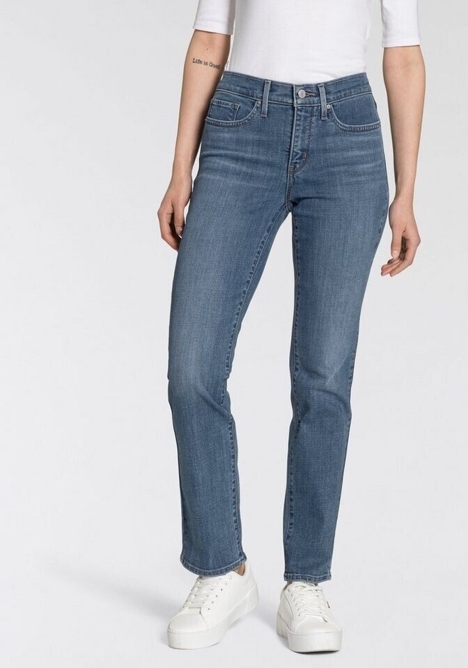 Levi's Straight Jeans 314 Shaping Straight with Stretch mid indigo blue used