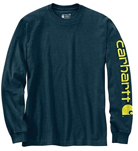 Carhartt Sleeve Logo T-Shirt L S night blue heather