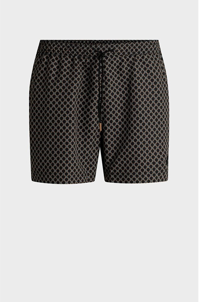 Hugo Boss Swim Shorts with Drawstring and Allover Print Vibe 50518968 black