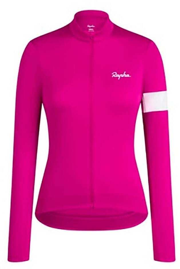 Rapha Core Thermal Long Sleeve Jersey pink white