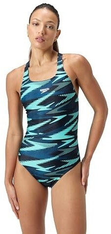 Speedo Hyperboom Allover Medalist Swimsuit dark teal