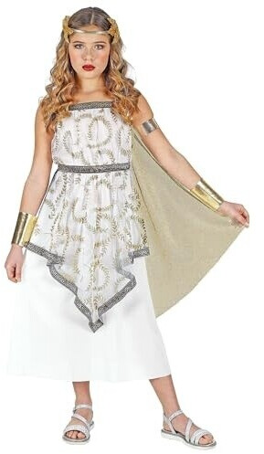Widmann Greek Goddess Dress with Shoulder Cape and Laurel Wreath
