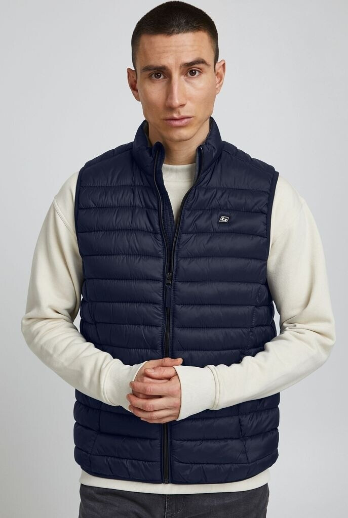 Blend Quilted Vest with Stand Collar