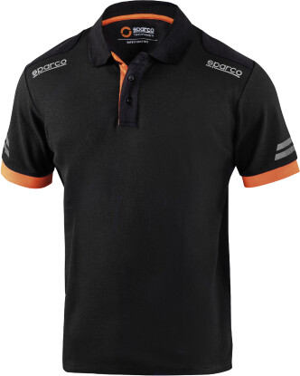 Sparco Polo Shirt black orange