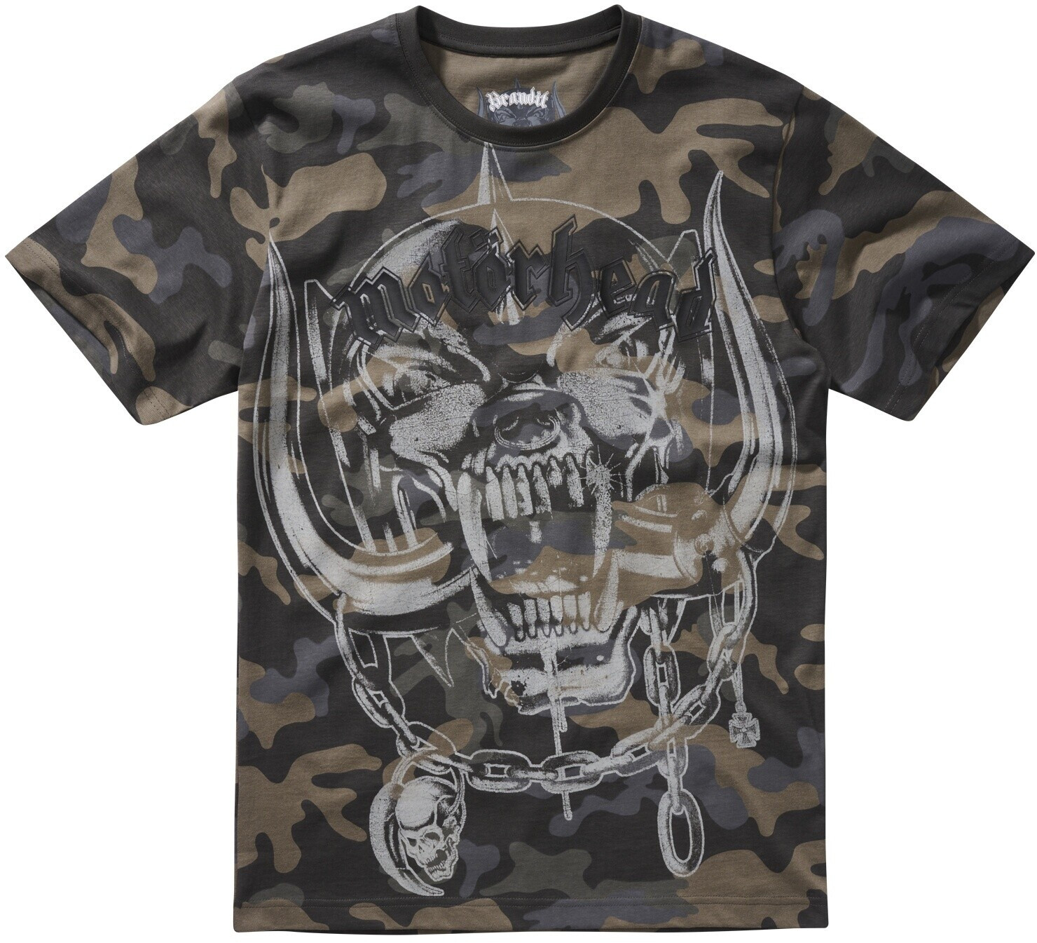 Brandit Motörhead T-Shirt Warpig print cotton dark camo