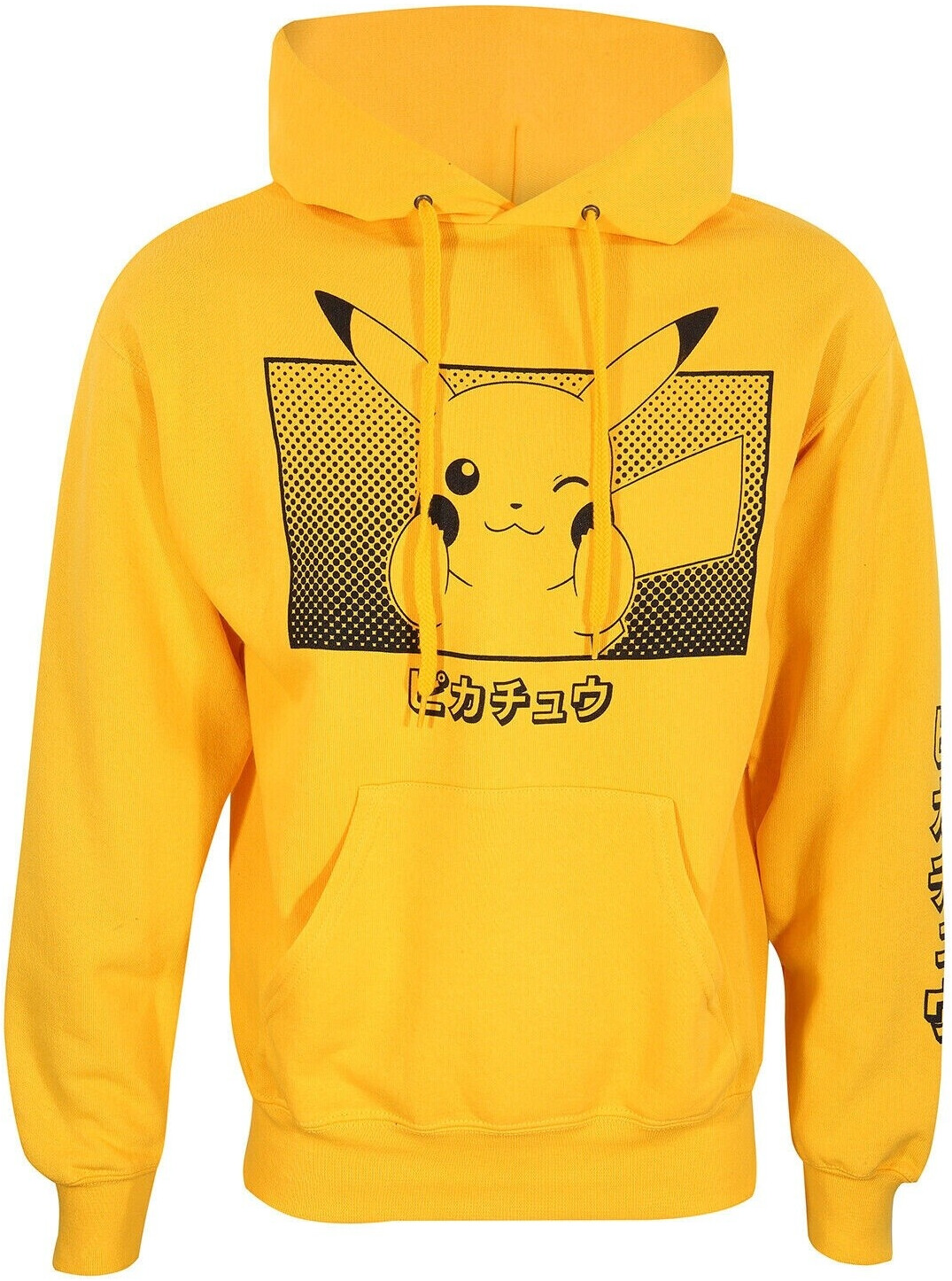 Pokémon Pikachu Katakana Hoodie yellow