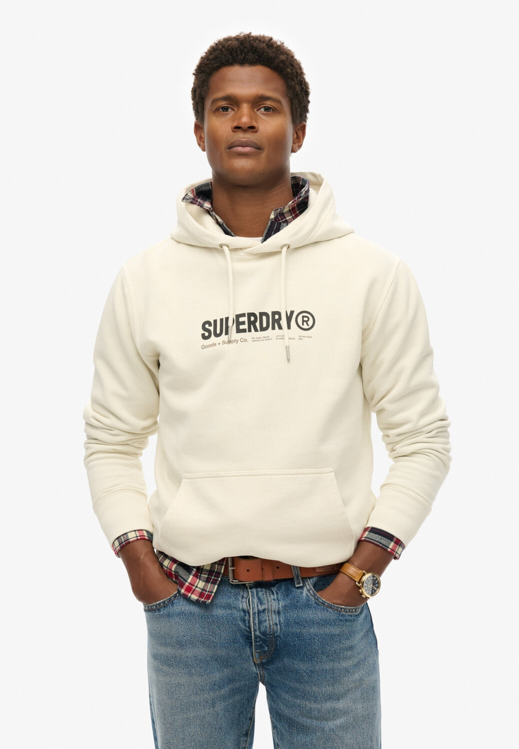 Superdry Utility Sport Hood Hoodie new chalk white