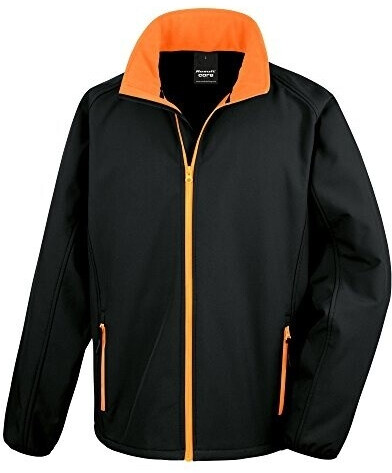 Result Softshell Jacket black orange R231m