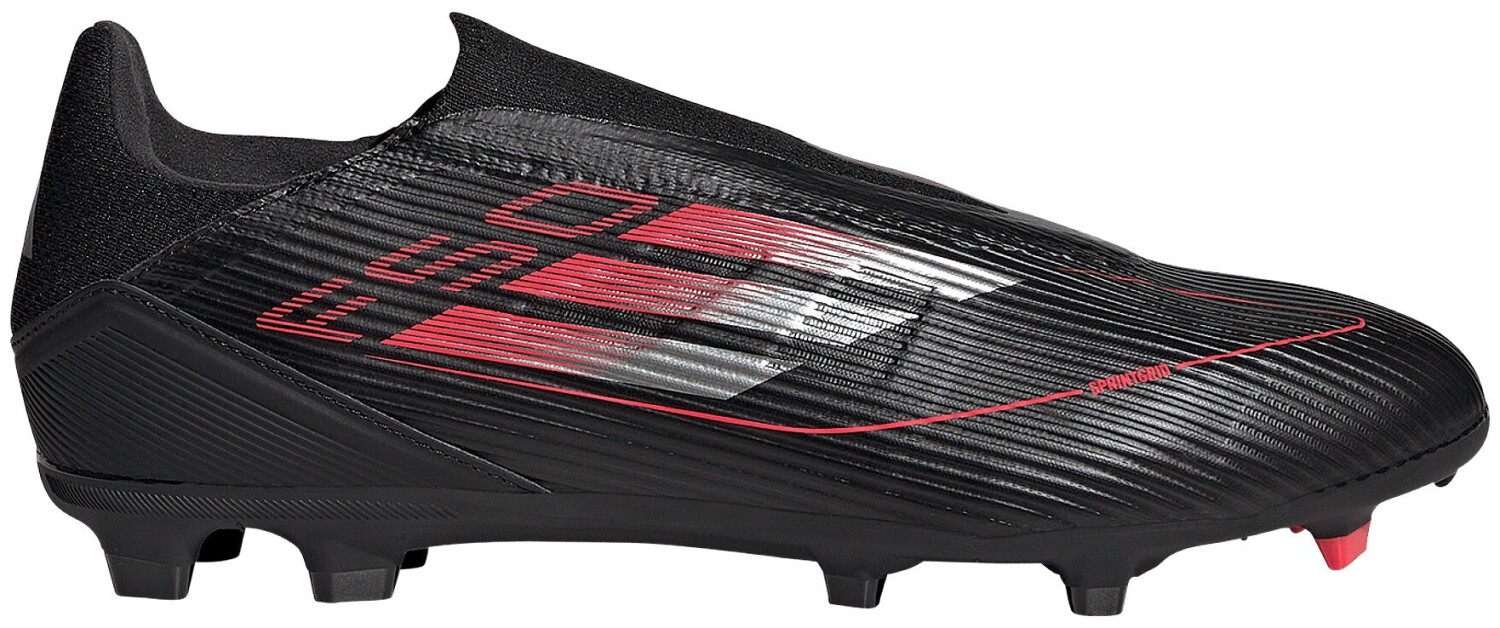 Adidas F50 League Laceless FG/MG (IE1242) core black/iron metallic/lucid red
