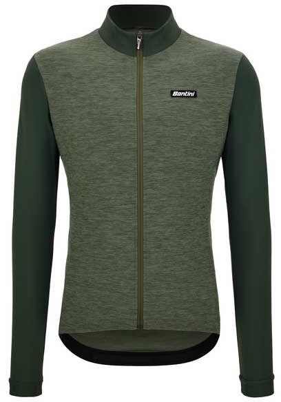 Santini Pure Long Sleeve Jersey Slim Fit dark green