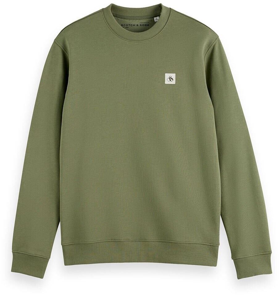 Scotch & Soda Essential Badge Crew Sweat Sweatshirt green ivy