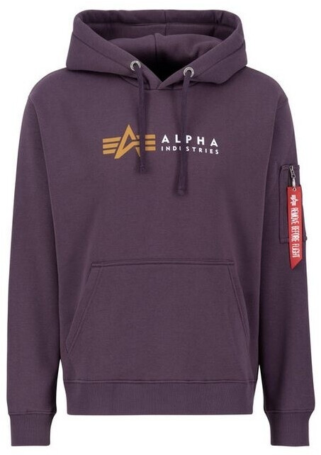 Alpha Industries Alpha Label Hoodie plum