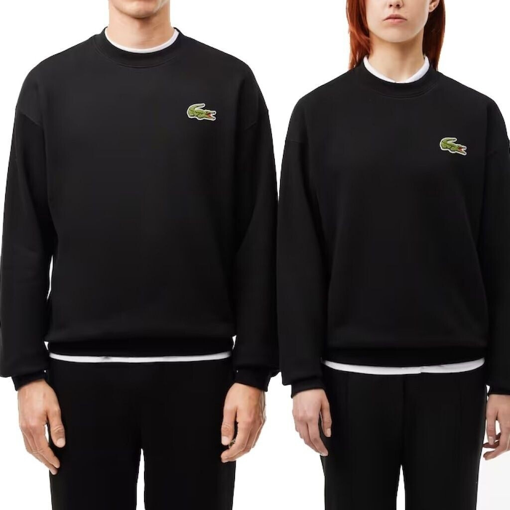 Lacoste Logo Crew Sweatshirt black