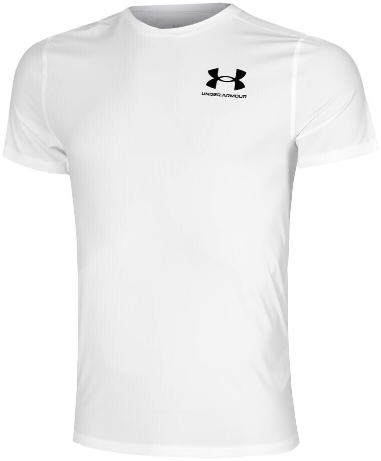 Under Armour Ua Heatgear Fitted Ss-Wht T-Shirt