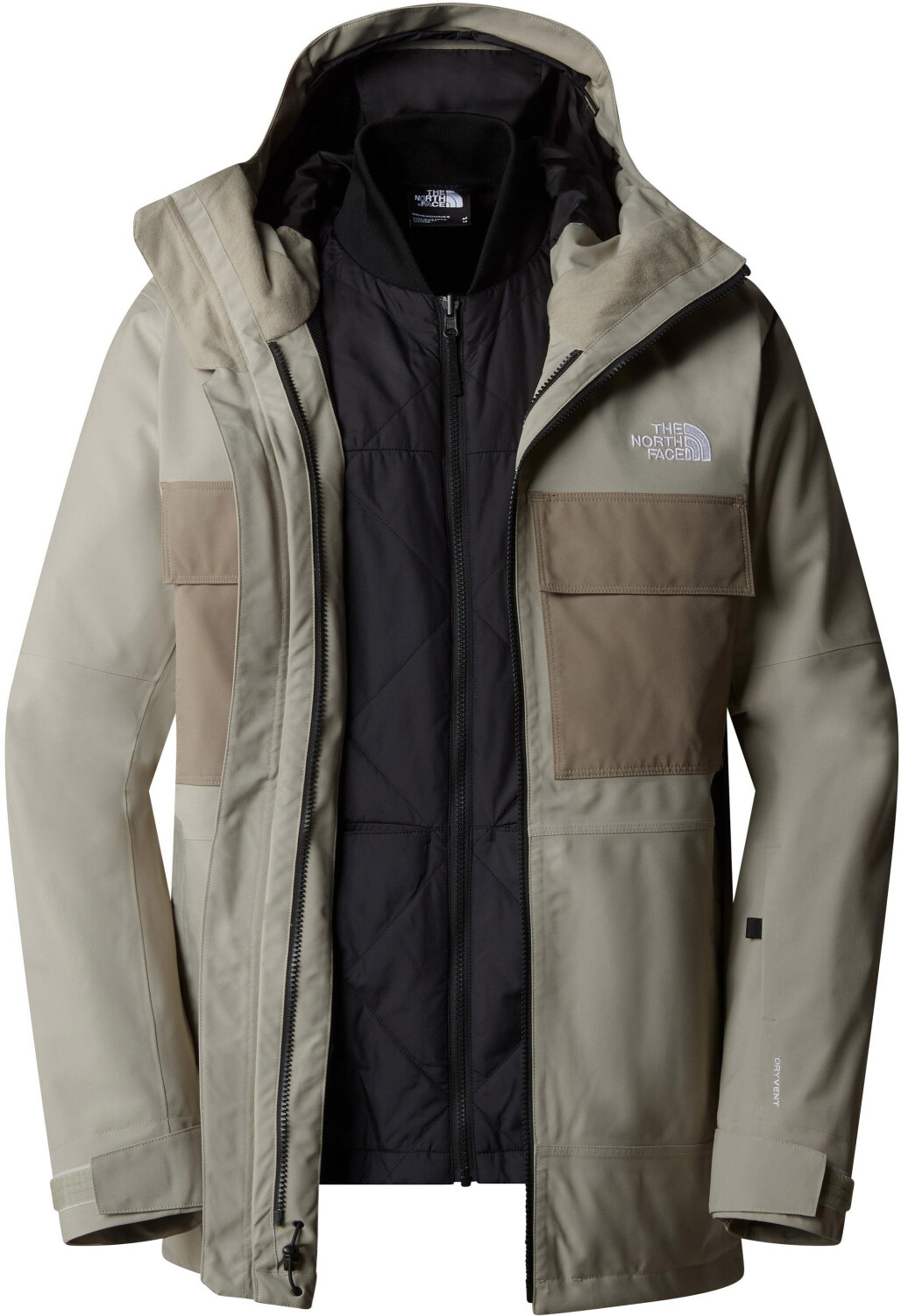 The North Face Fourbarrel Triclimate Jacket clay grey black