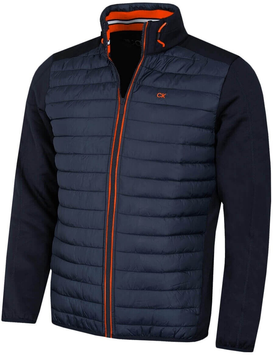 Calvin Klein CK Hybrid Insulate Lightweight Jacket navy orange