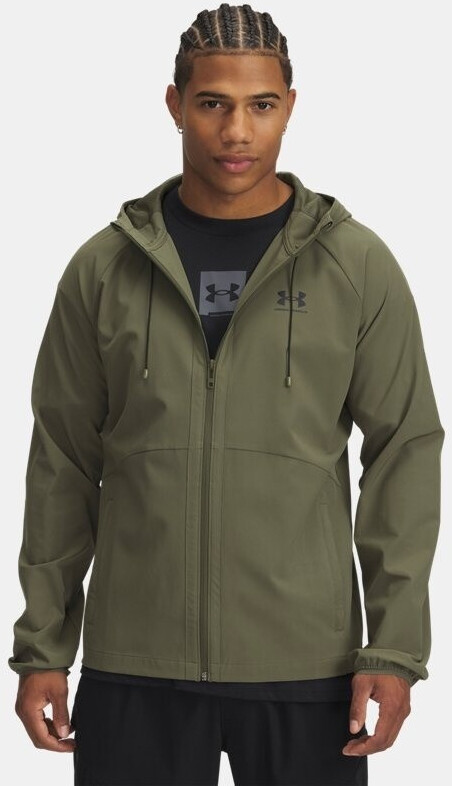 Under Armour Stretch Woven Windbreaker dark green